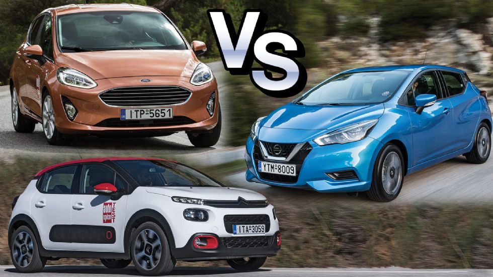 Citroen C3 VS Ford Fiesta VS Nissan Micra