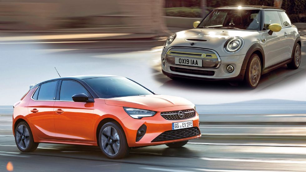 Τα νέα ηλεκτροκίνητα Opel Corsa-e και MINI Cooper SE, θα έρθουν στην Ελλάδα στις αρχές του 2020.