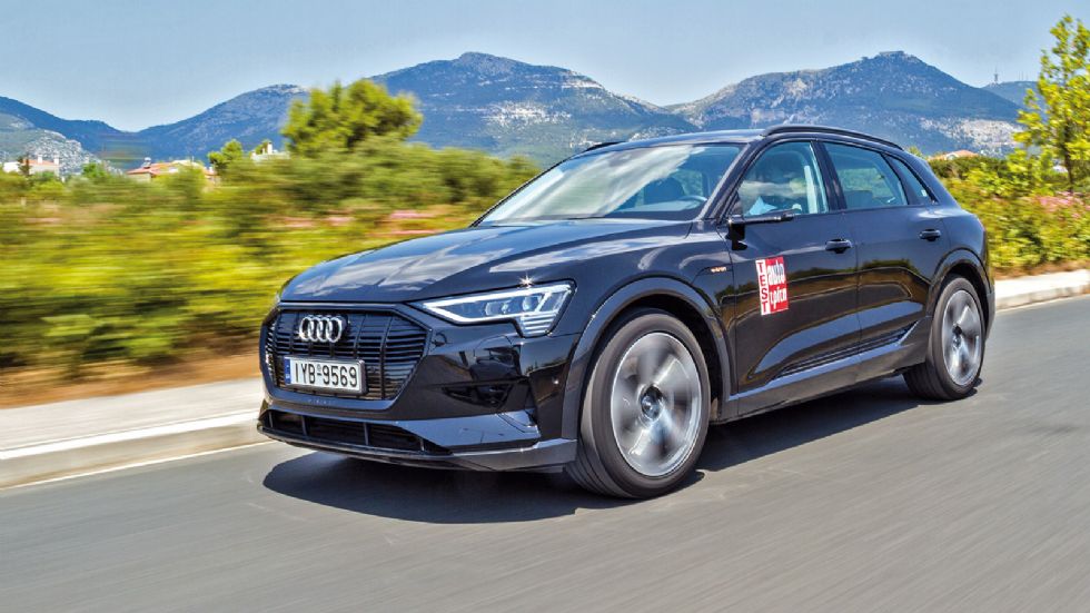Το SUV Audi e-tron των 2,5 τόνων με απόδοση 408 ίππους και 664 Nm ροπής, θα χρειαστέι μόλις 200 ευρώ παραπάνω το χρόνο συγκριτικά με το e-up! των 82 ίππων.