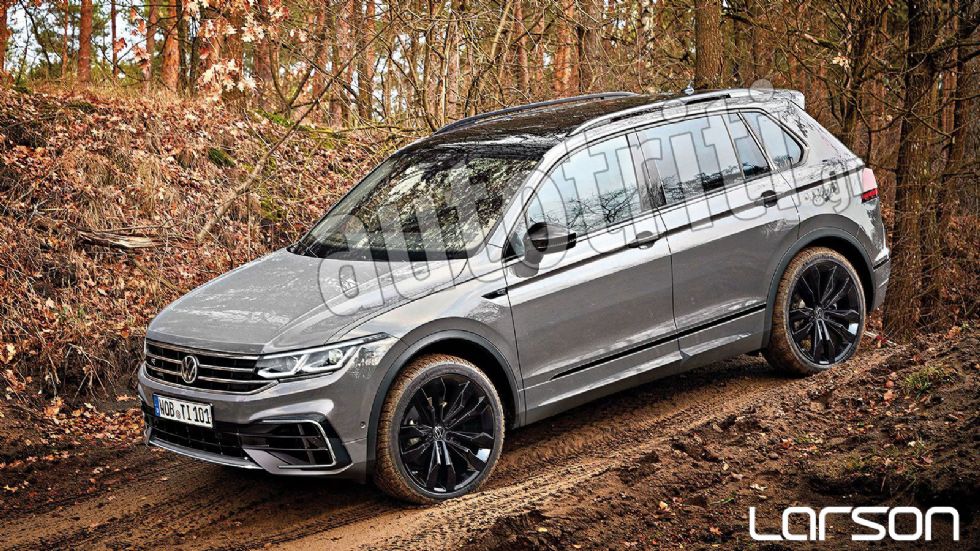 Tiguan: Η ανανέωση στο εμπρός μέρος δανείζεται κάποια στοιχεία από το Golf 8. Στο εσωτερικό η VW δεν θα βάλει βαθιά το νυστέρι και θα έχουμε ένα γερό update παρά ένα εντελώς νέο digital εσωτερικό.