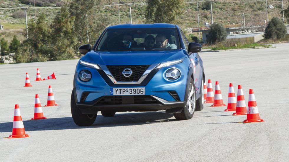 Η συμπεριφορά του νέου Nissan Juke στην επιτυχημένη του προσπάθεια ήταν απροβλημάτιστη σε όλη τη διάρκεια του τεστ.