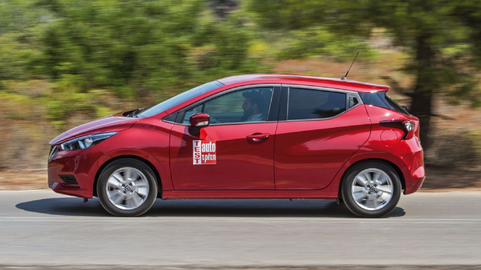 Αιχμηρό και γεμάτο ακμές το Nissan Micra έχει τον τρόπο να προκαλεί το ενδιαφέρον.