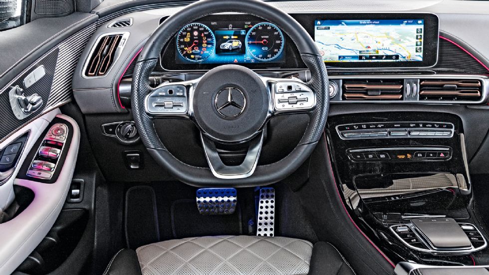 Υψηλής ποιότητας υλικά με πολύ καλή ποιότητα επεξεργασίας, δηλαδή μια τυπική Mercedes. Το λειτουργικό σύστημα MBUX είναι ένα από τα καλύτερα στην αγορά.