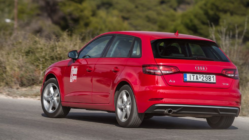 Τα δυναμικά χαρακτηριστικά του Α3 Sportback εξασφαλίζουν συνδυασμό άνεσης και τονισμένης οδικής συμπεριφοράς.