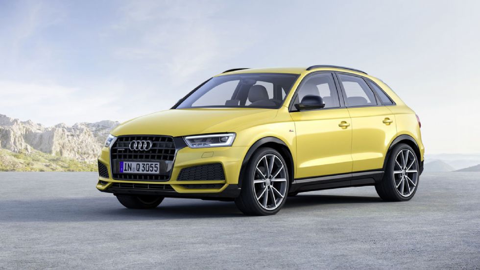 Το ανανεωμένο Audi Q3 ακολουθεί τη σύγχρονη σχεδιαστική γλώσσα της μάρκας, όντας πολύ δυναμικό και επιθετικό μέσω των έντονων ακμών του αμαξώματος.