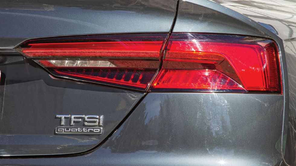 Zoom στις λεπτομέρειες του Audi A5 Sportback.	