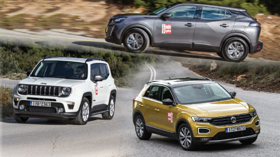 Jeep Renegade Vs Peugeot 2008 Vs VW T-Roc