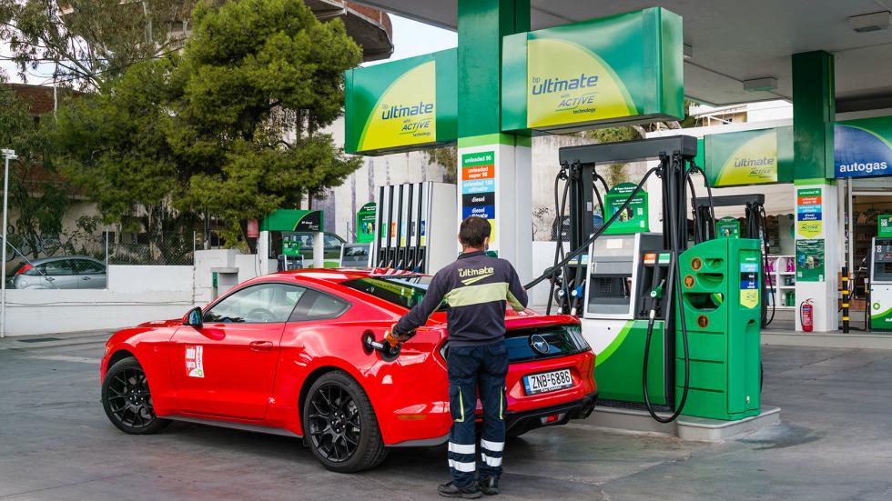 Δοκιμή: Ford Mustang με BP Super Unleaded 98