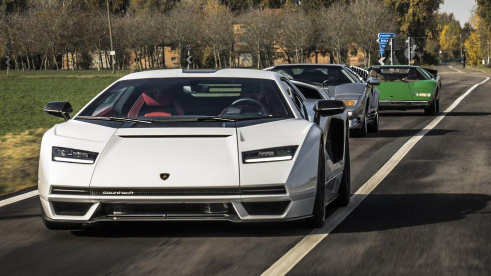 Με εκλεκτή παρέα η πρώτη εξόρμηση της νέας Lamborghini Countach