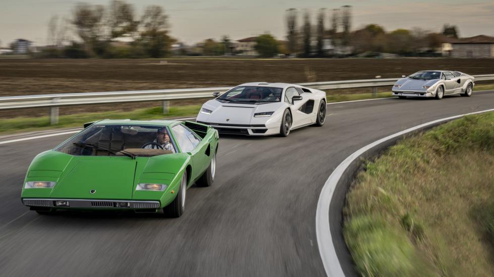 Με εκλεκτή παρέα η πρώτη εξόρμηση της νέας Lamborghini Countach