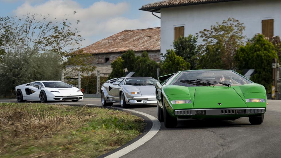 Με εκλεκτή παρέα η πρώτη εξόρμηση της νέας Lamborghini Countach