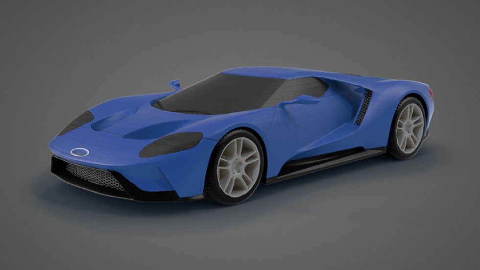 Αυτό είναι ένα Ford GT εκτυπωμένο από τρισδιάστατο εκτυπωτή.