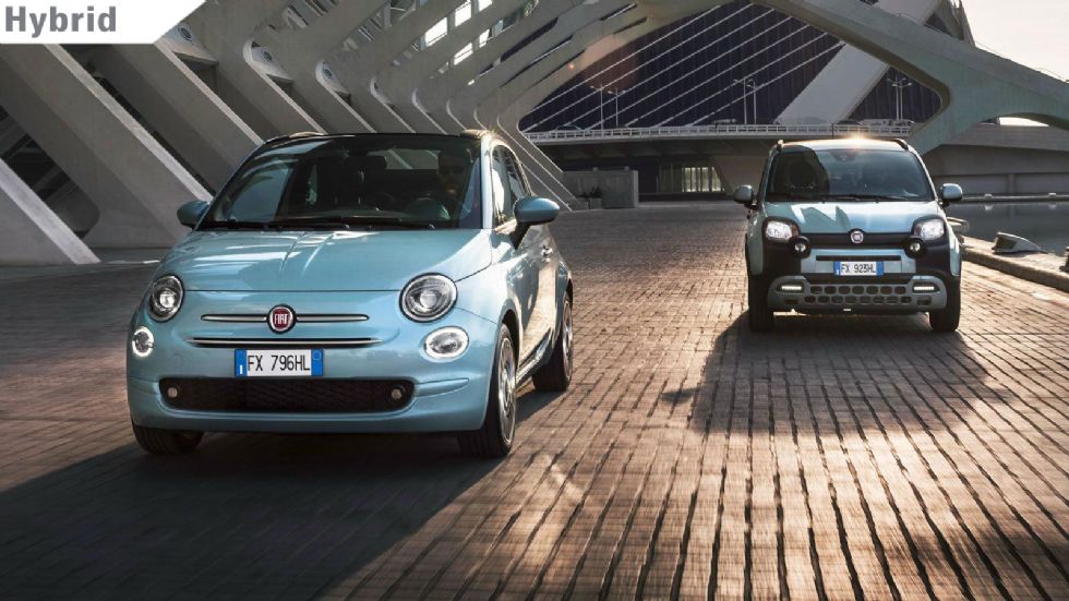 Νέα υβριδικά Fiat 500 & Panda