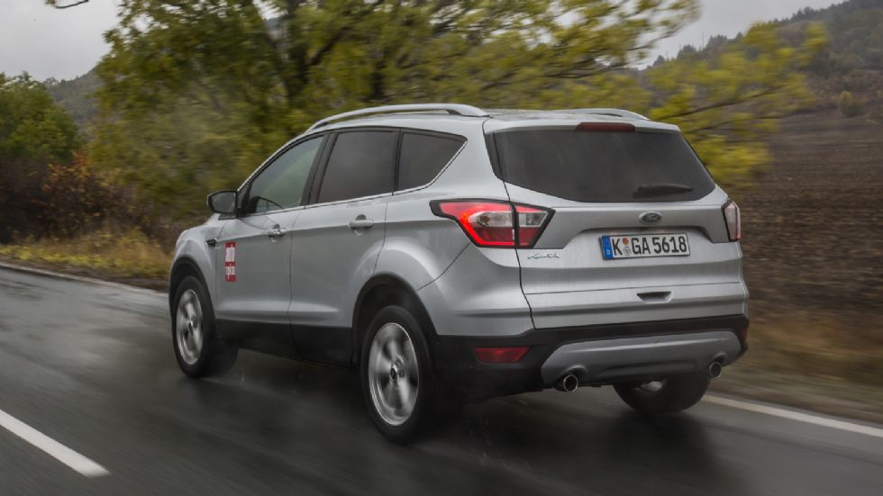 Οδηγούμε το ανανεωμένο Ford Kuga, που πλέον εξοπλίζεται με κινητήρες από 1,5 λτ. και σας μεταφέρουμε τις απόψεις μας από τα βροχερά Βαλκάνια.	