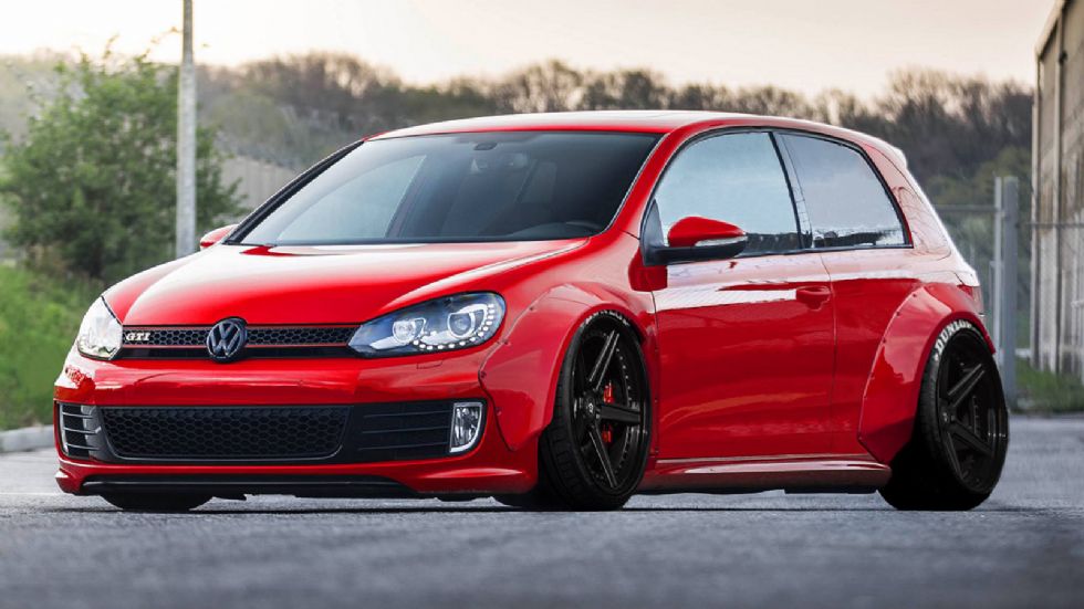 Εντυπωσιακό το wide body kit της Ingo Noak για το VW Golf GTI VI.