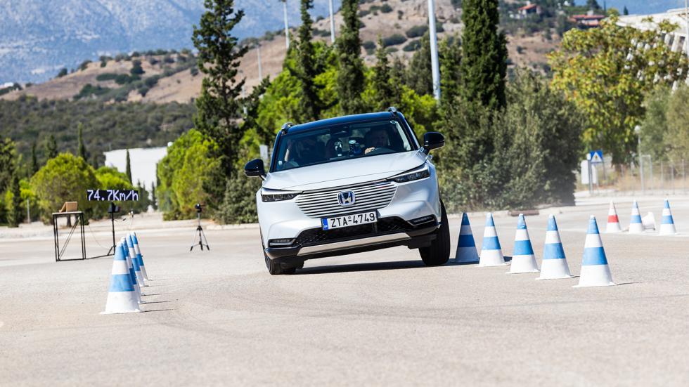 Το υβριδικό Honda HR-V στο Test αποφυγής κινδύνου