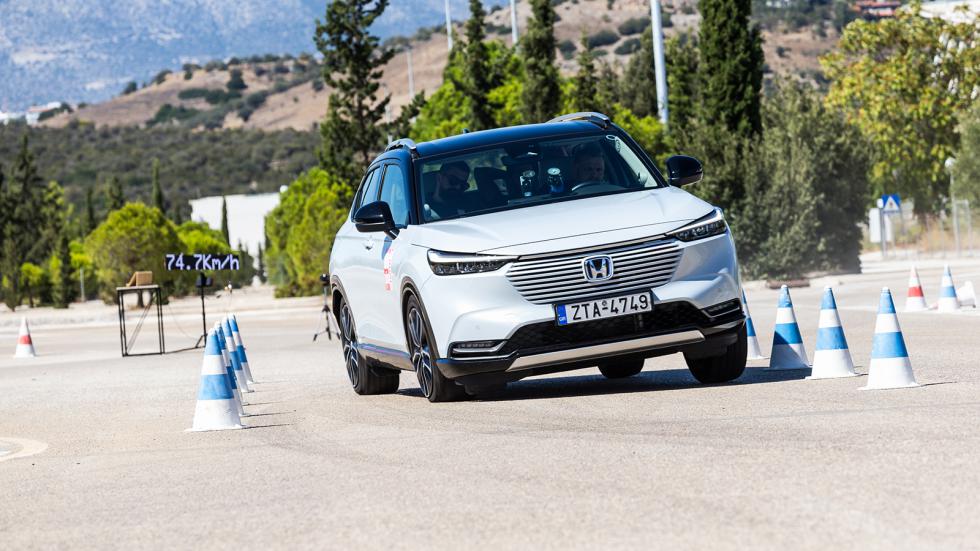 Το υβριδικό Honda HR-V στο Test αποφυγής κινδύνου