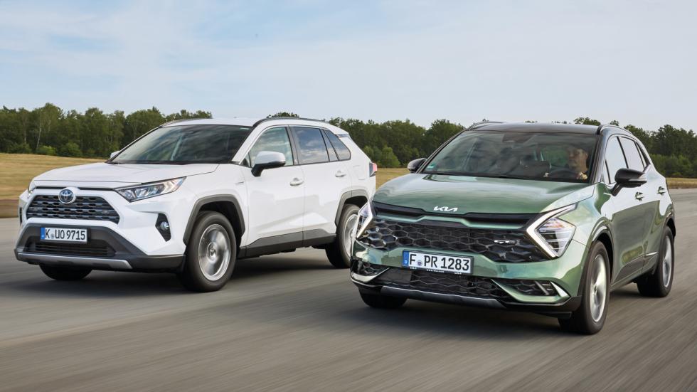 Σύγκριση στα 4κίνητα υβριδικά: Kia Sportage Vs Toyota RAV4