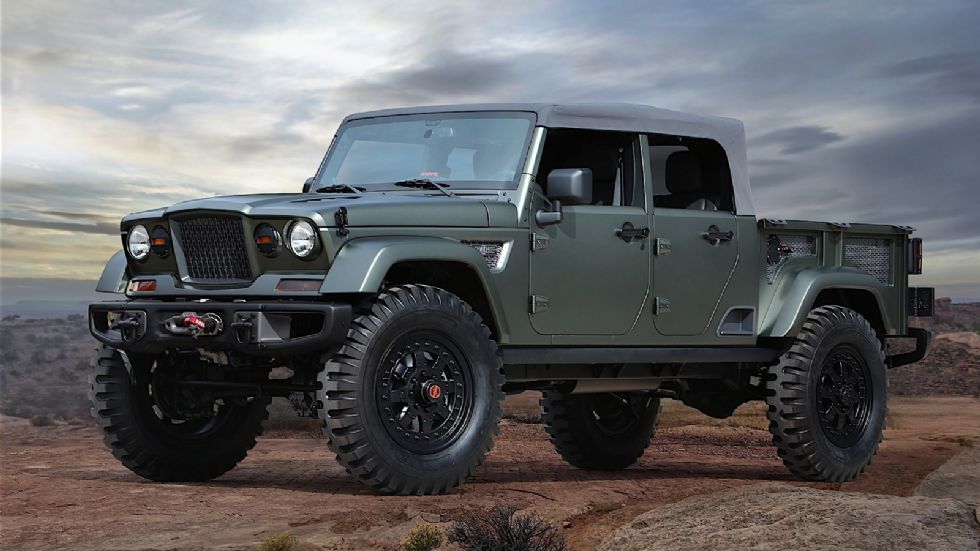 Το Jeep Crew Chief 715 Concept θα αποτελέσει τη βάση εξέλιξης του Wrangler pick-up που ετοιμάζεται για εμπορικό λανσάρισμα το 2018.