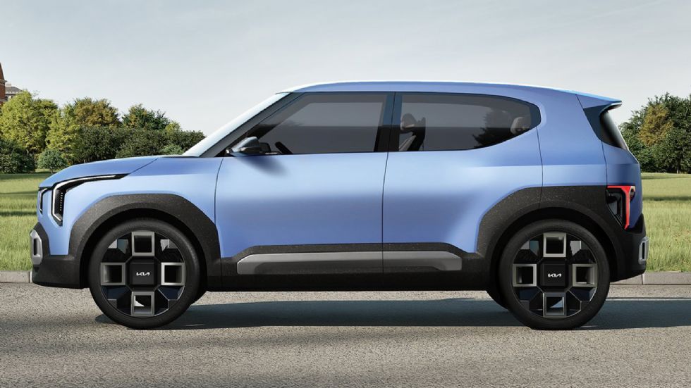 To Kia EV2 Concept με το οποίο το νέο SUV της Hyundai θα μοιράζεται την ίδια πλατφόρμα.