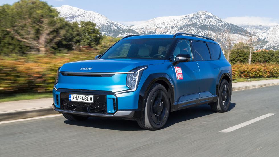 To εντυπωσιακό 7θέσιο Kia EV9 προσφέρεται μέσω του Kia Leasing με μηνιαίο μίσθωμα από 791 ευρώ.