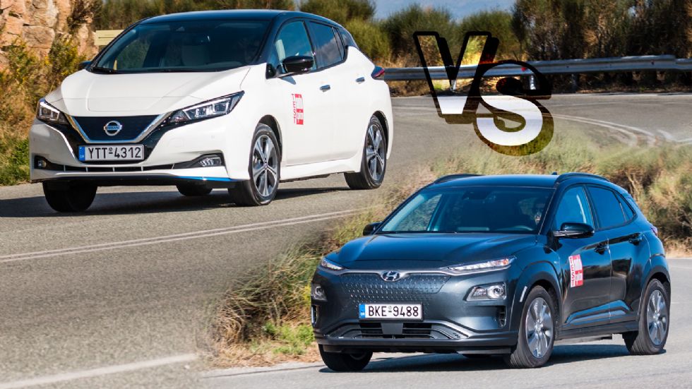 Hyundai Kona Electric Vs Nissan LEAF e+