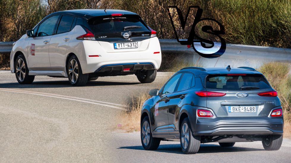 Hyundai Kona Electric Vs Nissan LEAF e+