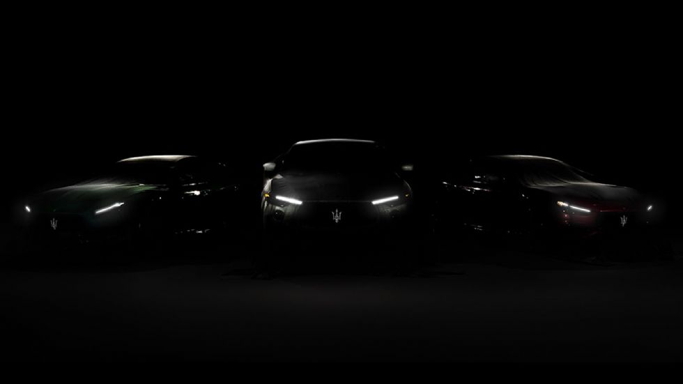 Η νέα teaser εικόνα από τα επερχόμενα μοντέλα της Maserati.