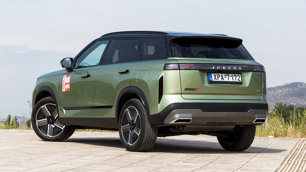 Jaecoo 7: Επιβλητικό με ωραίες λεπτομέρειες και αισθητική που θυμίζει Land Rover.