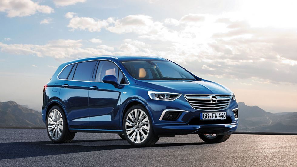 Το νέο Opel Zafira (ψηφιακά επεξεργασμένη φωτό) θα είναι διαθέσιμο προς τα τέλη του 2016 και θα κατασκευάζεται το πιθανότερο στο εργοστάσιο της Peugeot στη Sochaux της Γαλλίας.