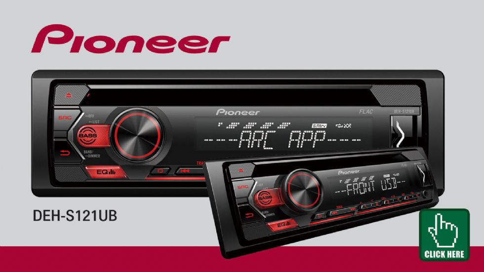 Mε το DEH-S121UB της Pioneer μπορείτε να απολαμβάνετε την αγαπημένη σας μουσική από ραδιοφωνικούς σταθμούς FM, CD, smartphone Android και συσκευές USB, ή μέσω σύνδεσης με την θύρα Aux-In.