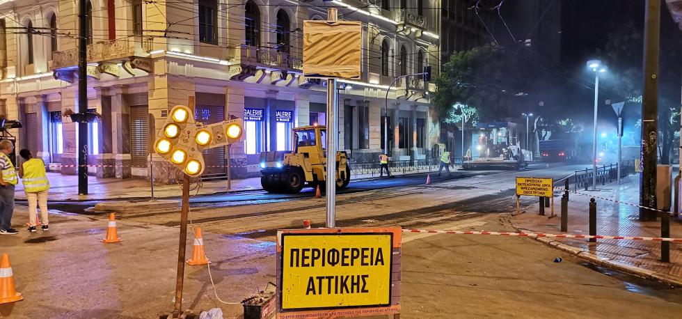 Ασφαλτοστρώνεται όλο το κέντρο της Αθήνας