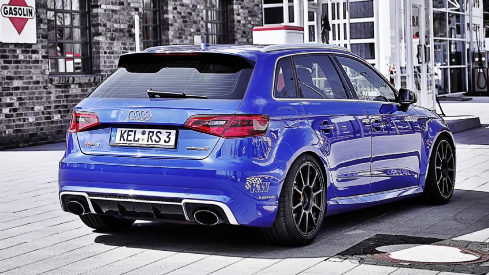 Το Audi RS3 των 520 ίππων προσφέρει αντίστοιχες επιδόσεις με το Audi R8 V10, ενώ στο στάδιο 4 των 750 ίππων, κυνηγάει την Lamborghini Aventador Superveloce.