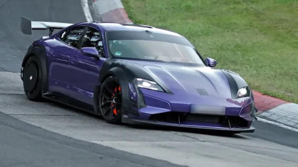 Δοκιμές για Porsche Taycan GT4 RS - Έσπασε διαχύτη στο Nürburgring