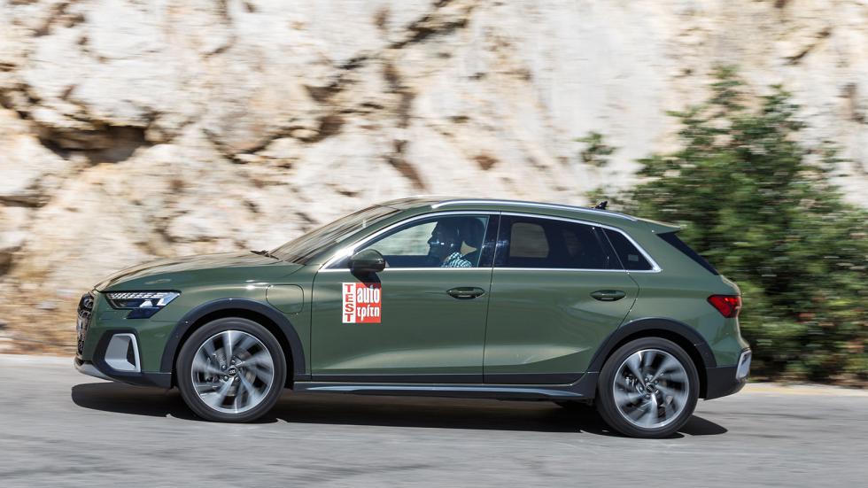 Το A3 allstreet TFSI e ακόμα και χωρίς απόθεμα μπαταρίας, δουλεύει σαν αυτοφορτιζόμενο υβριδικό, με μέση πραγματική κατανάλωση 5,0 λτ./100 χλμ., ενώ στην πόλη πέφτει στα 2,5 λτ./100 χλμ..