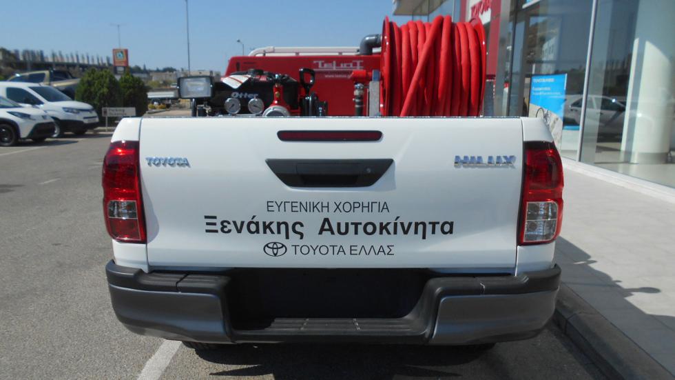 Δωρεά πυροσβεστικού Toyota Hilux στους εθελοντές δασοπυροσβέστες Ρόδου