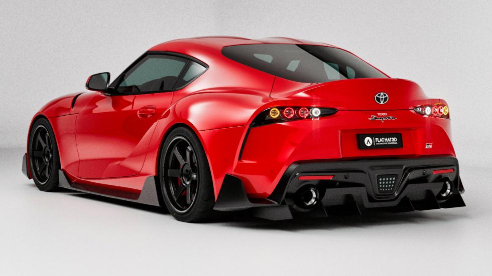 H νέα Toyota Supra με τα πίσω φώτα της προηγούμενης