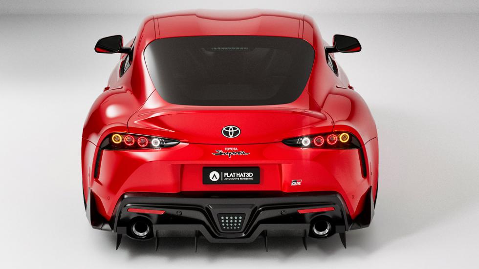 H νέα Toyota Supra με τα πίσω φώτα της προηγούμενης