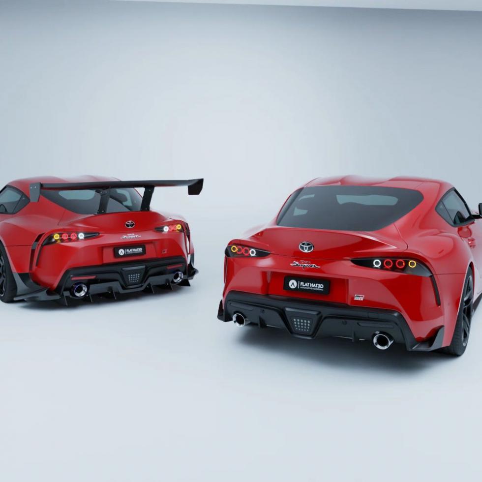 H νέα Toyota Supra με τα πίσω φώτα της προηγούμενης