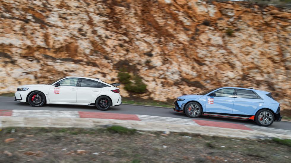 Honda Civic Type R με 329 PS Vs Hyundai Ioniq 5 N με 650 PS