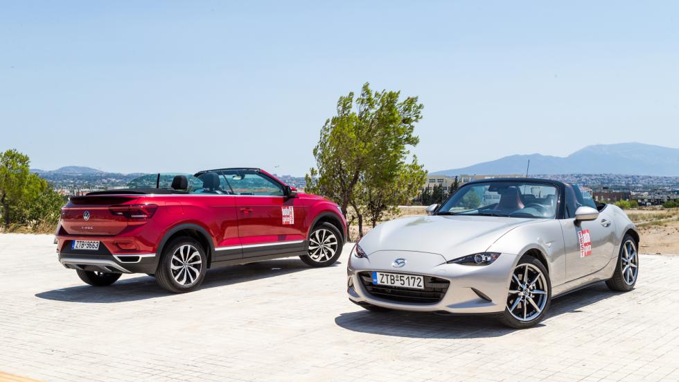 Mazda MX-5 Vs VW T-Roc Cabriolet