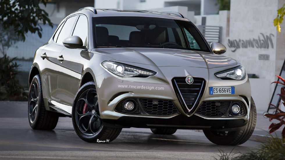 Κάπως έτσι θα μοιάζει η Alfa Romeo Stelvio η οποία θα δανείζεται πολλά από τα σχεδιαστικά χαρακτηριστικά της Giulia.