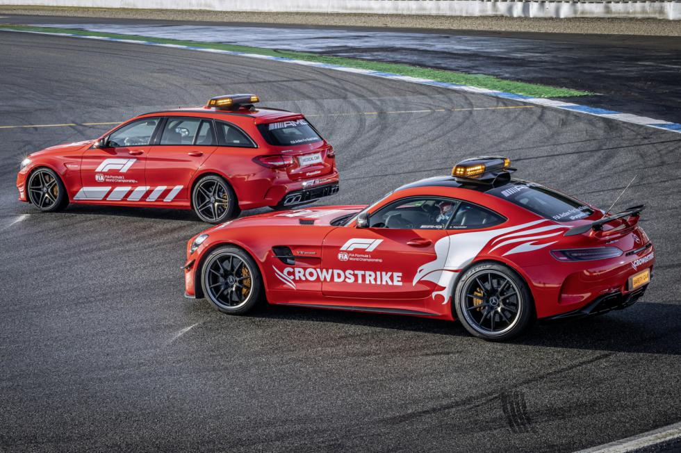 Κόκκινα τα βοηθητικά οχήματα της Mercedes για την F1