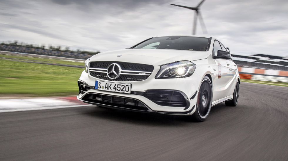 Τόσο στο δρόμο όσο και στην πίστα η A45 AMG ήταν εντυπωσιακή.