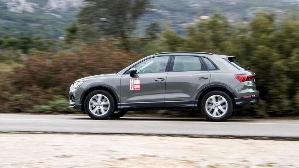 Στις υψηλές στροφές o 1,5 TFSI του Audi Q3 έχει ένα «γρέζι», χωρίς ο ήχος να είναι ιδιαίτερα ευχάριστος, αλλά η λειτουργία του κιβωτίου S-Tronic κερδίζει τα εύσημα.