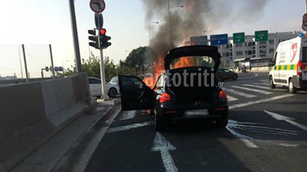 Κι άλλο κρούσμα φωτιάς σε BMW στην Ελλάδα (+video)