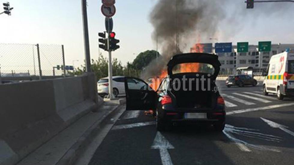 Κι άλλο κρούσμα φωτιάς σε BMW στην Ελλάδα (+video)