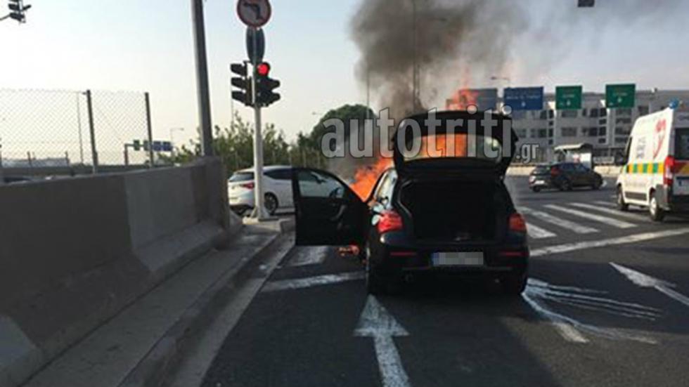 Κι άλλο κρούσμα φωτιάς σε BMW στην Ελλάδα (+video)