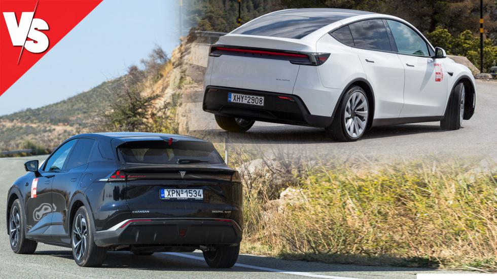 Changan Deepal S07 ή Tesla Model Y: Συγκρίνουμε τις βασικές εκδόσεις