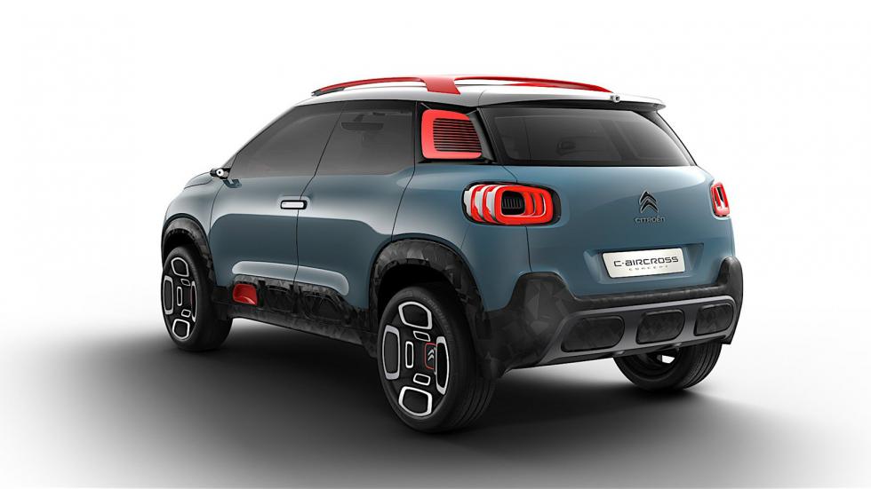 To νέο Citroen C-Aircross Concept. Είναι φανερή η σχεδιαστική αναφορά στο ιδιαίτερο C4 Cactus.